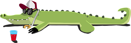 Sunny crocodile